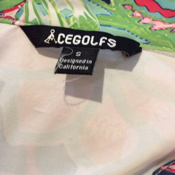 CEGOLFS Women's Polo Floral Small S Golf - Picture 5 of 5
